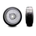 Service Caster 10" x 3" Rubber Tread on Cast Iron Keyed Drive Wheel- 1-1/4" Bore SCC-RSS1030-114-KW-2SS